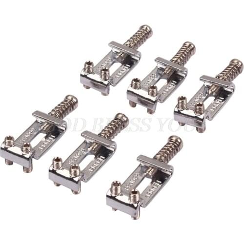 6Pcs Guitar Bridge Saddles Roller Tremolo Bridge Saddles for Tele Telecaster Electric Guitar Accessories Drop Shipping