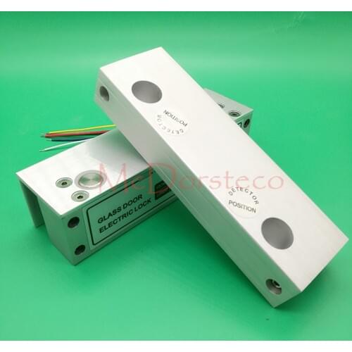Frameless glass door electric bolt lock with time delay function for access control system Security Lock Electric Mortise lock