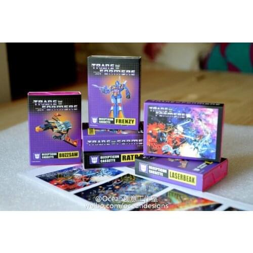 Deformed MP sonic tape packaging Decepticons tape troop six members jacket and stickers