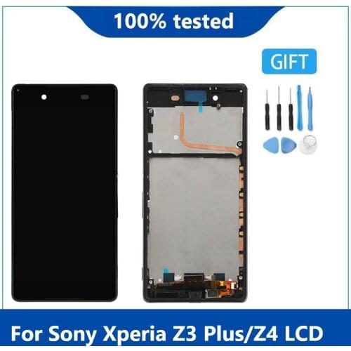 Display 5.2" For SONY Xperia Z3 Plus LCD Display Touch Screen Digitizer Assembly Replacement For SONY Xperia Z4 Z3+ With Frame