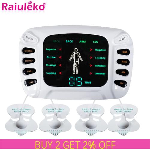 Electric Tens Acupuncture Massager Muscle Stimulator Therapy Electrostimulator EMS Meridian Relief Pain Physiotherapy Massager
