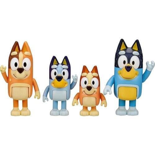 1Pc Animal The Bluey Bingo Figure Toys Kids Baby Cartoon Bluey Family Dog Collectiable Model Boys Girls Birthday Gifts Toy