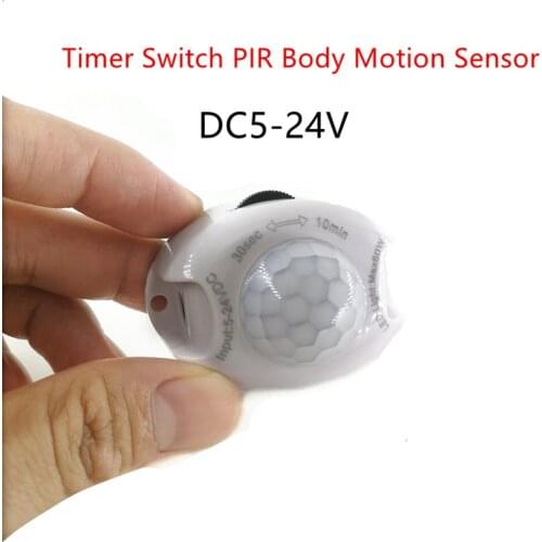 DC5-24V Auto On Off Infra-red Body PIR Home Intelligent Motion Sensor Detector Timer Switch Movement Bedroom For led strip