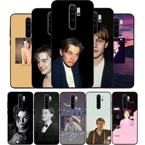 Cool Leonardo Dicaprio young Black TPU Silicone Soft Phone Case For Redmi 4A 4X 7A 5 Plus 6 Pro NOTE 9 7 8 5 Pro 4 6