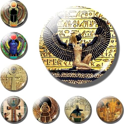 Isis Goddess Fridge Magnet Isis Wings Sticker Anubis Ancient Egyptian Scarab Cleopatra Cross Decorative Refrigerator Magnets