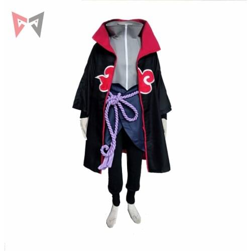 MMGG Anime Uchiha Sasuke Cosplay Costume Taka Hebi style cloak shirt and pants set custom made