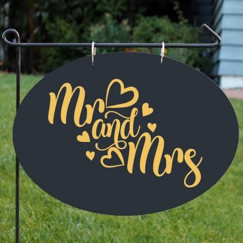 Mr and Mrs Sticker Welcome Signage Sticker Template Welcome Board Sticker A00557