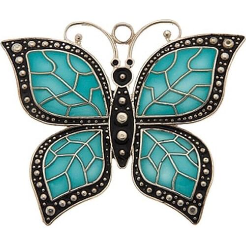 New Stylish Factory Fashion Design Enamel Color Butterfly Insect Animal Charm For Hope Jewelry Making