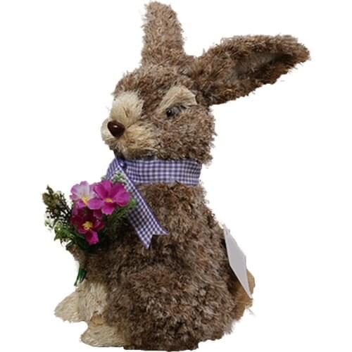 Easter Bunny Easter Decoration Imitation Cattail Party Supplies Rabbit Artificial Bunny Easter Standing Rabbit Home Party Decor