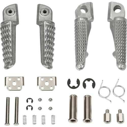 Front Rear Footrest Foot Pegs For Kawasaki Ninja ZX6R ZX10 ZX9R Z750 Z1000 ZX14