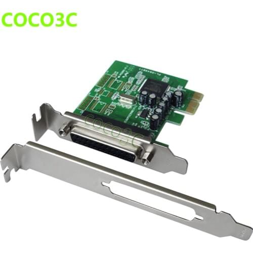 MosChip MCS9901 PCI-e 1 Parallel IEEE 1284 Controller card PCI express to DB25 printer LPT port Expension adapter
