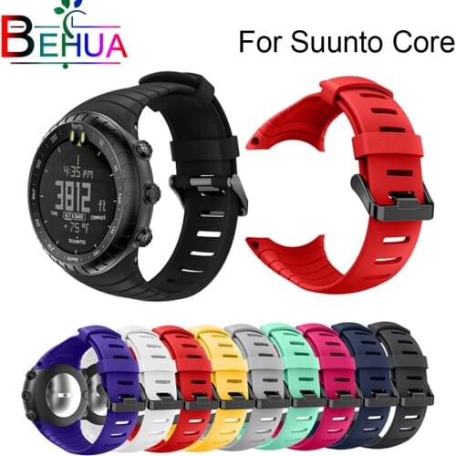 Brand new and high quality silicone watch strap For Suunto Core replace watch band wristband watch belt watch accessories