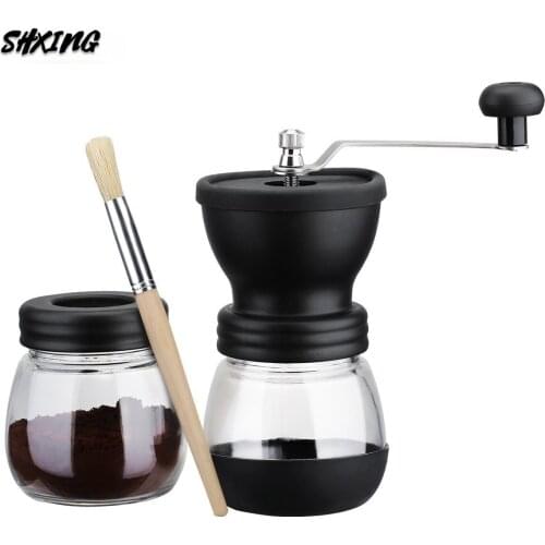 Water Wash Coffee Grinder Stainless Steel Manual Grinder Machine Easy Clean Kitchen Tools Adjustable Handmade Coffee Bean Mill