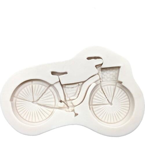 Bicycle Bike Shape Silicone Mold Sugarcraft Chocolate Cupcake Baking Mold Fondant Cake Decorating Tools