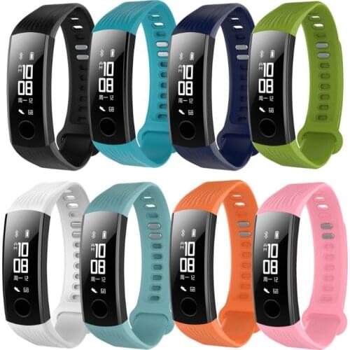 Sports Silicone Bracelet Strap Wristband for huawei Honor 3 Smart Watch Band 62KE