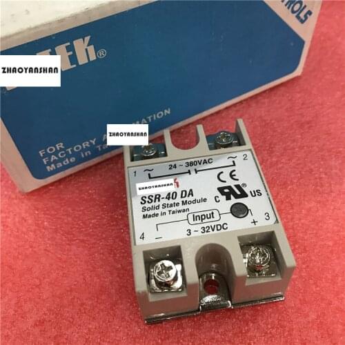 SSR-40DA Solid State Relay 40A 250V 3-32VDC SSR 40DA for Arduino Mega 1pcs Free Shipping