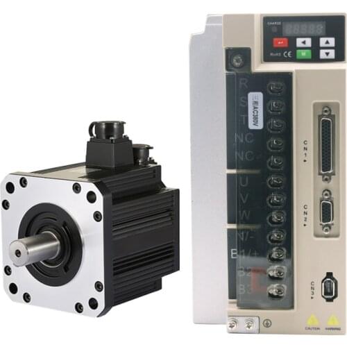 High quality 5.5KW 180mm flange 380V 35NM AC Servo Motor and driver for laser cutting machine