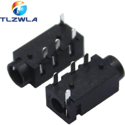 100PCS DIP PJ320A 3.5MM Headphone Audio Socket PJ-320A PJ320 PJ-320 4 pins Audio interface