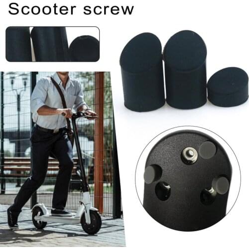 3 Pcs/set Rear Fender Screws Rubber Dust Cover Cap Scooter Accessories Replacement for Mijia M365 Scooter