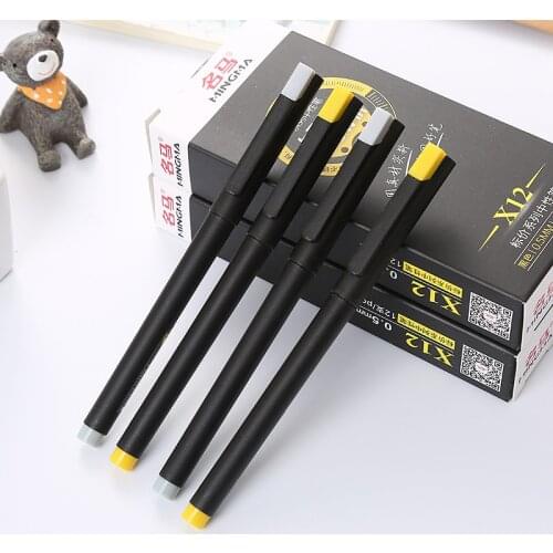 36 pcs/lot Fashion Black Gel Pen for writing Cute 0.5mm black ink Neutral Pen School Office Supplies Promotional Gift