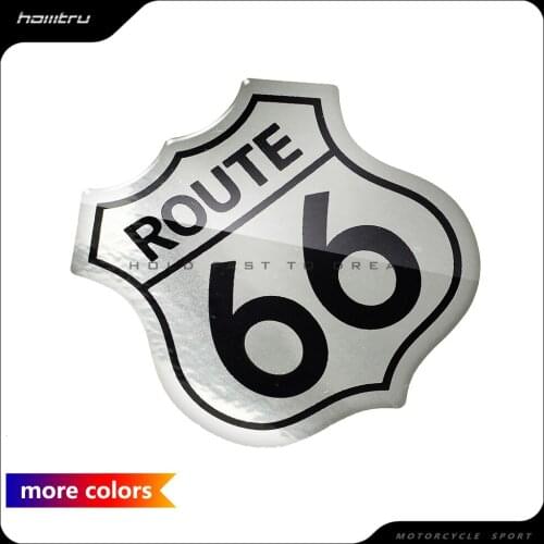 3D Car Sticker Styling America US Historic ROUTE 66 Road Logo Motorcycle Tank Pad Decal Sticker