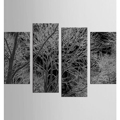 4 Pieces/set Branch painting Wall Art For Wall Decor Home Decoration Picture Paint on Canvas Print Canvas Painting Framed