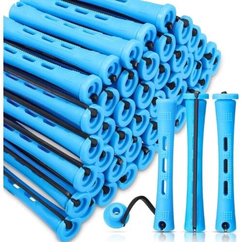 60pcs Hair Perm Rods Cold Wave Rod Plastic Perming Rods Curlers Hair Rollers for Salon Home Styling Tools