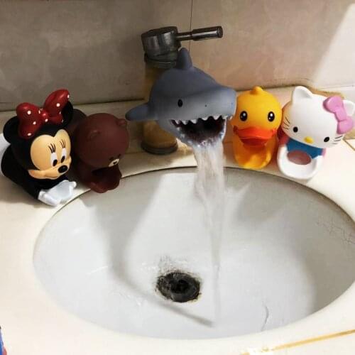 Kids Bathroom Accessories Faucet Extension Children Cute Washing Hand Tap Extender Cartoon Sink Water Extender
