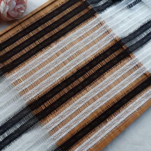 Exquisite eyelash lace trim clothing stitching material DIY wedding jewelry shoulder strap belt lace fabric decoration veil acce