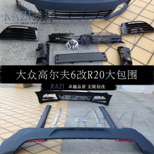 Suit For Golf Volkswagen 6gti Refitted R20 Large Surround Front Bumper Side Skirt Exhaust