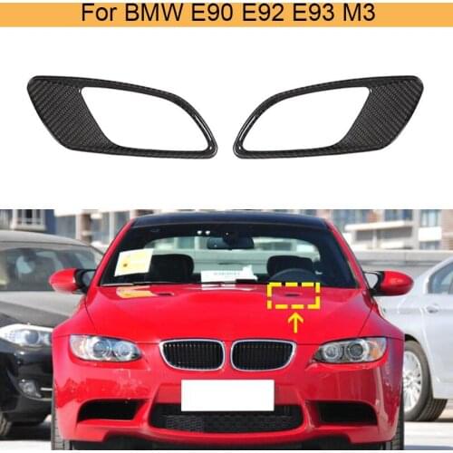 Car Hood Bonnet Air Vent Cover for BMW 3 Series E90 E92 E93 M3 2008 - 2013 Front Hood Engine Air Vent Trims Covers Carbon Fiber