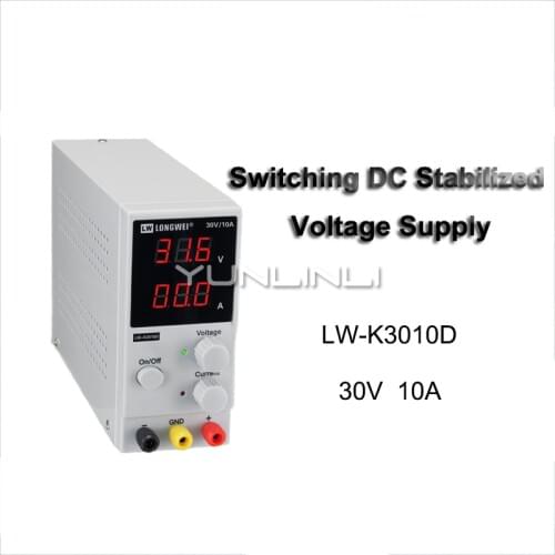 30V 10A DC Laboratory Regulated Power Supply Adjustable Voltage Regulator Stabilizer Electric Repair Test Switching Bench Source