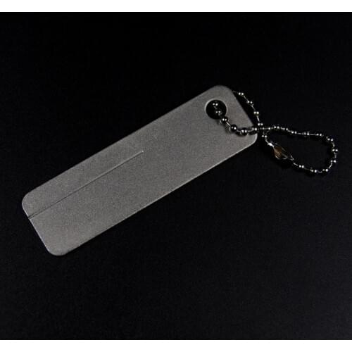 Small Fine Fish Hook Hone Hook Sharper Tool Diamond Grid Key Chain Hook Sharping Tool for Fly / Carp Fishing Knife Honer Polish