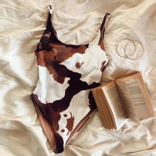 New Print one piece swimsuit Women monokini High cut swimwear Female Sexy bathing suit swimming suit for women Swim bodysuit