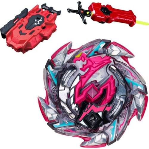 Hell Salamander Burst Spinning Top STARTER w/ Launcher B-113 + LR RED Launcher and Sword Launcher