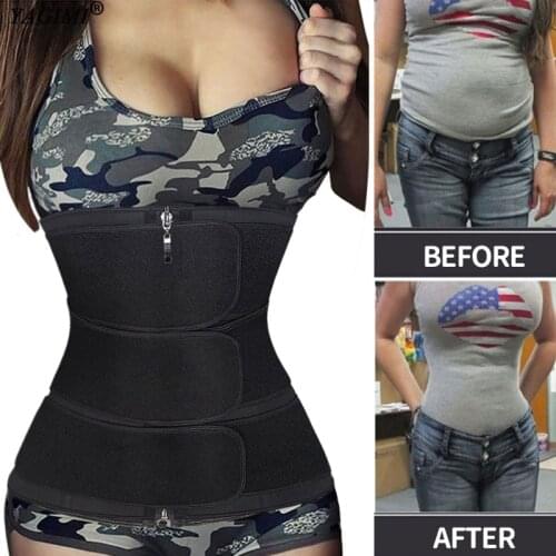 Belly Belt for Women Sheath Shapewear Fajas Colombian Girdles Waist Trainer Body Shaper Slimming Corset Workout Sauna Suit