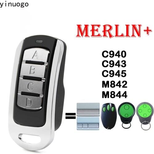 Merlin+ C945 CM842 C940 C943 Bearclaw Plus Compatible Garage Remote Control