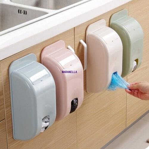 Morden Garbag Bag Stand Storage Box for Trash Bag Rubbish Trash Bag Basket Wall Mounted