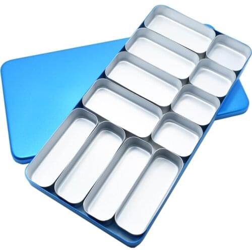 Dental Instrument Diamond Burs Endo Files Holder Box High Temperature Sterilization Case Dentist Tool 12 Cells