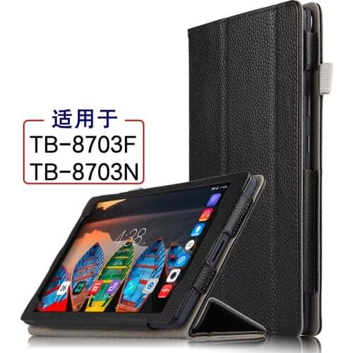 High Quality Genuine Real Leather Flip Stand Magnetic Smart Sleeve Cover Case For Lenovo Tab 3 8 Plus TB-8703 TB-8703F TB-8703N