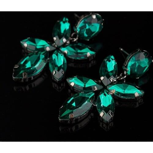 YFJEWE New Arrival Elegant Crystal Earring For Women Fashion Multicolor High Quality Big Stone Earrings Gift for Girl #E066