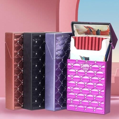 1pcs Men & Women Long Slim Cigarette Case Cover For Thin Cigarettes Case Hard Plastic Tobacco Box TLSM