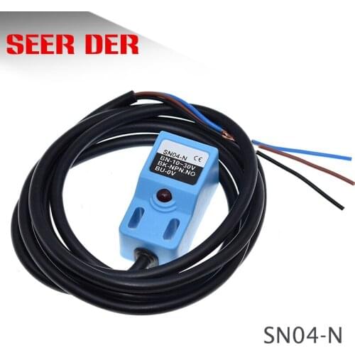 1PCS SN04-N Famous SN04N 4mm Approach Sensor NPN,3 wire,NO 10-30V DC Inductive Proximity Switch sn-04n