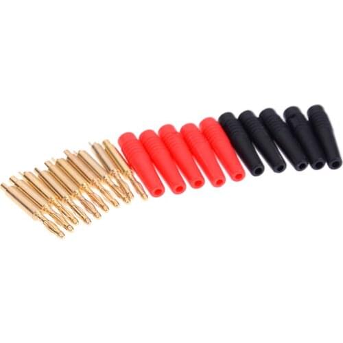 10pcs/lot 2mm Wilding Banana Plug Audio Speaker Amplifier Cable Wire Power Screw Jack Connector Adapter Accessories