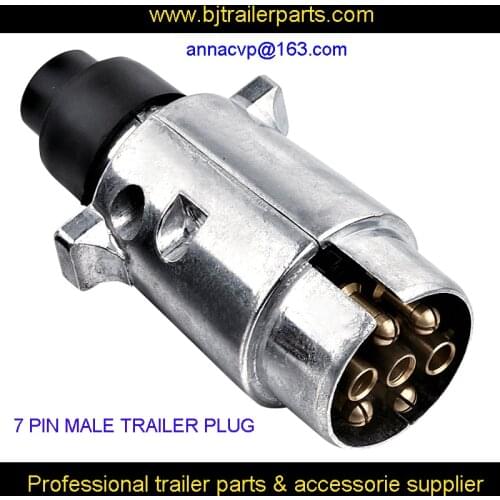 7 Pin male trailer metal connector plug / trailer light connector /boat/ caravan/ motorhome/ car/ auto/ truck/ RV trailer parts