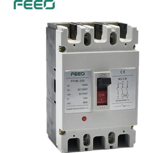 FEEO 3P FPVM-125 125A 750V Moulded Case Circuit Breaker Switch DC MCCB