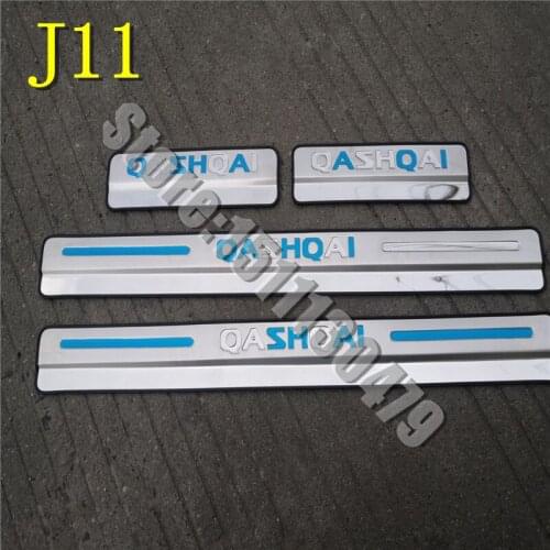 Car Styling Stainless Steel Mirror Scuff Plate/Door Sill Door Sill For Nissan Qashqai J11 2016 2017 2018 2019 2020