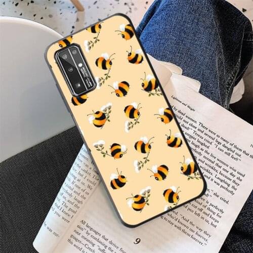 Cute Cartoon Animal Bee Phone Case for Huawei Honor 30 20 10 9 8 8x 8c v30 Lite view 7A5.7inch 5A Play