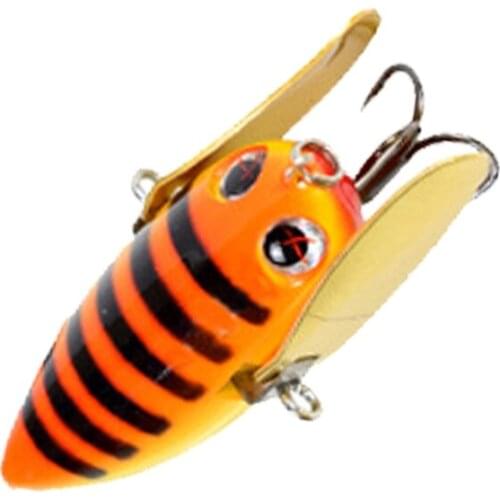 2021 New Bionic Cicada With Metal Wing Fishing Lure Floating Artificial Plastic Bait