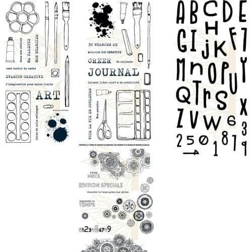French Clear Stamp / seal for DIY Scrapbooking / Album Decorative Clear Stamp Sheets A461